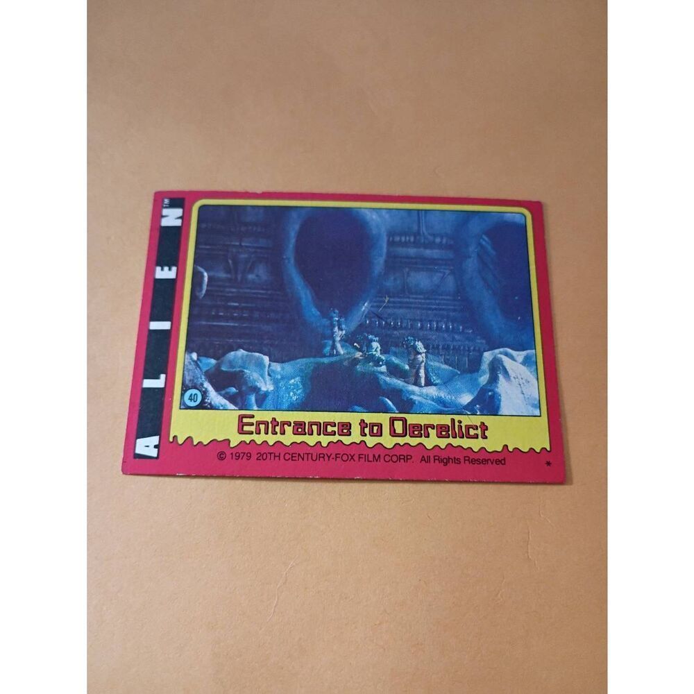 Vintage Collectible 1979 Alien Trading Card #40 20th Century Fox Raw Ungraded